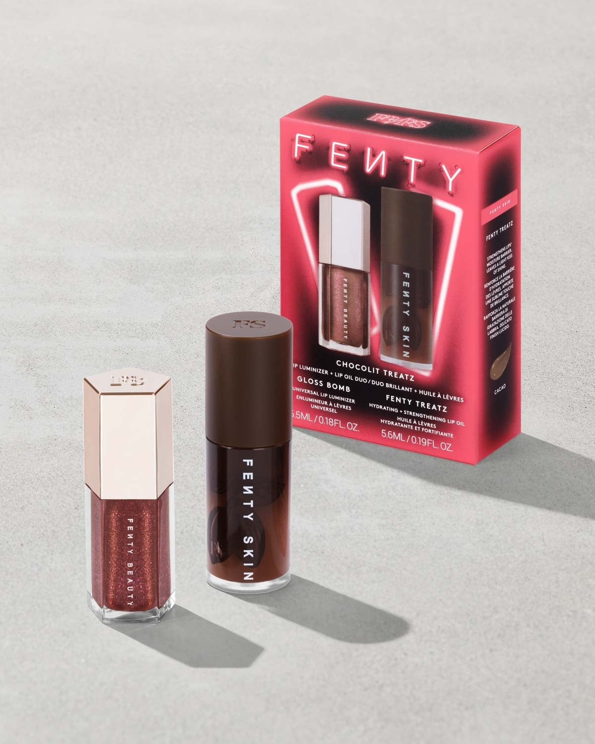 Chocolit Treatz Lip Luminizer + Lip Oil Duo