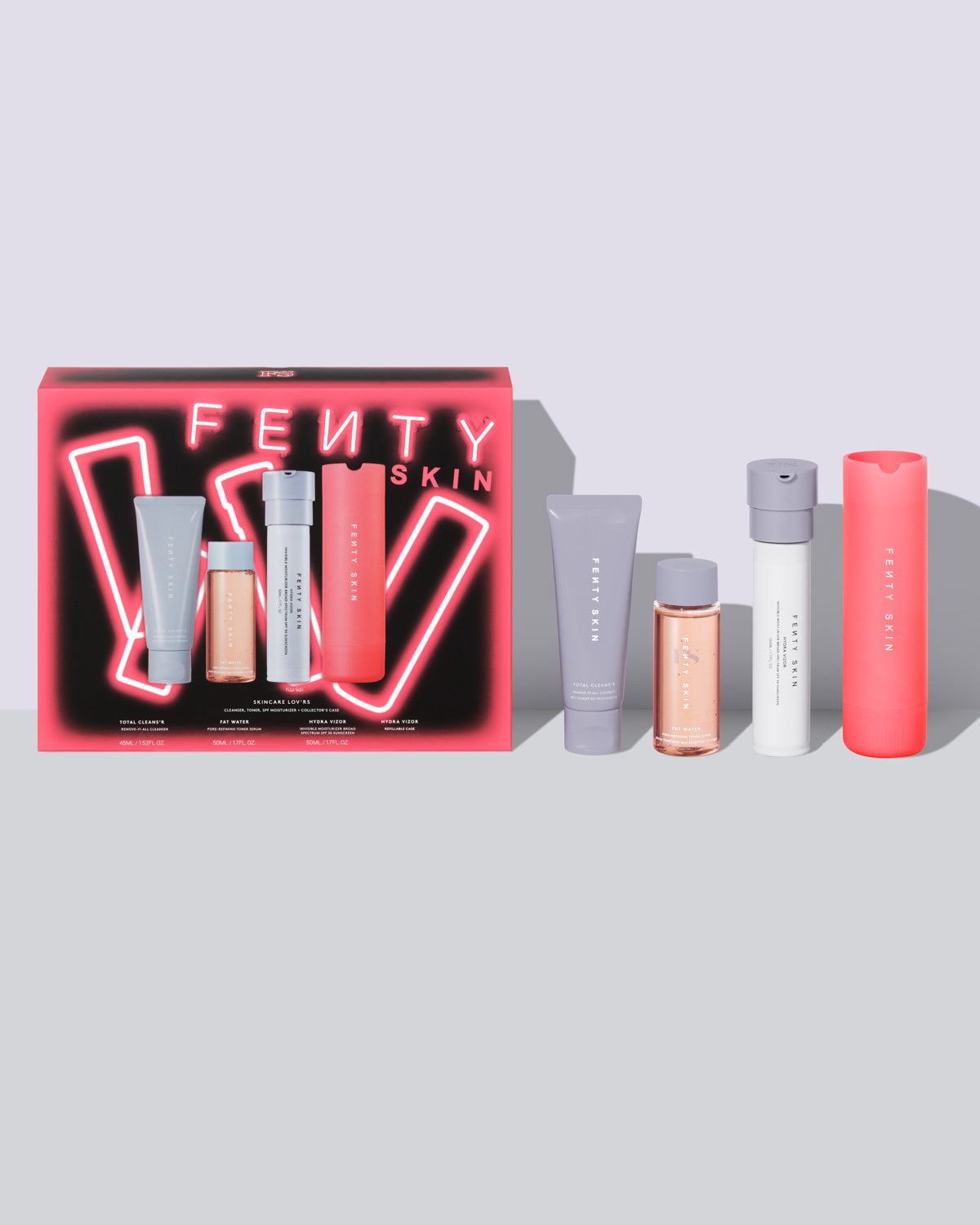 Skincare Lov'rs Cleanser, Toner, SPF Moisturizer + Collector's Case